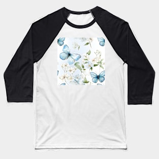 Butterflies Watercolor 16 - Spring Azure Baseball T-Shirt